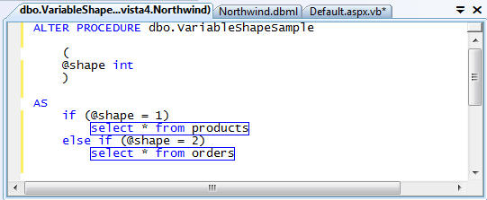 Dbml execute stored procedure with parameters