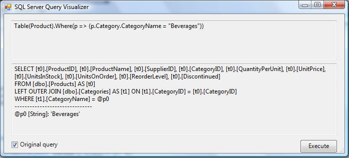 How to write simple linq query in c net